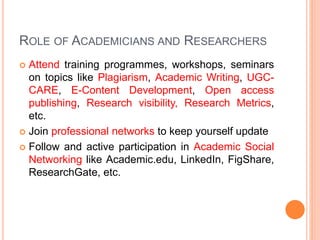 Development of Academic & Research Identity | PPT
