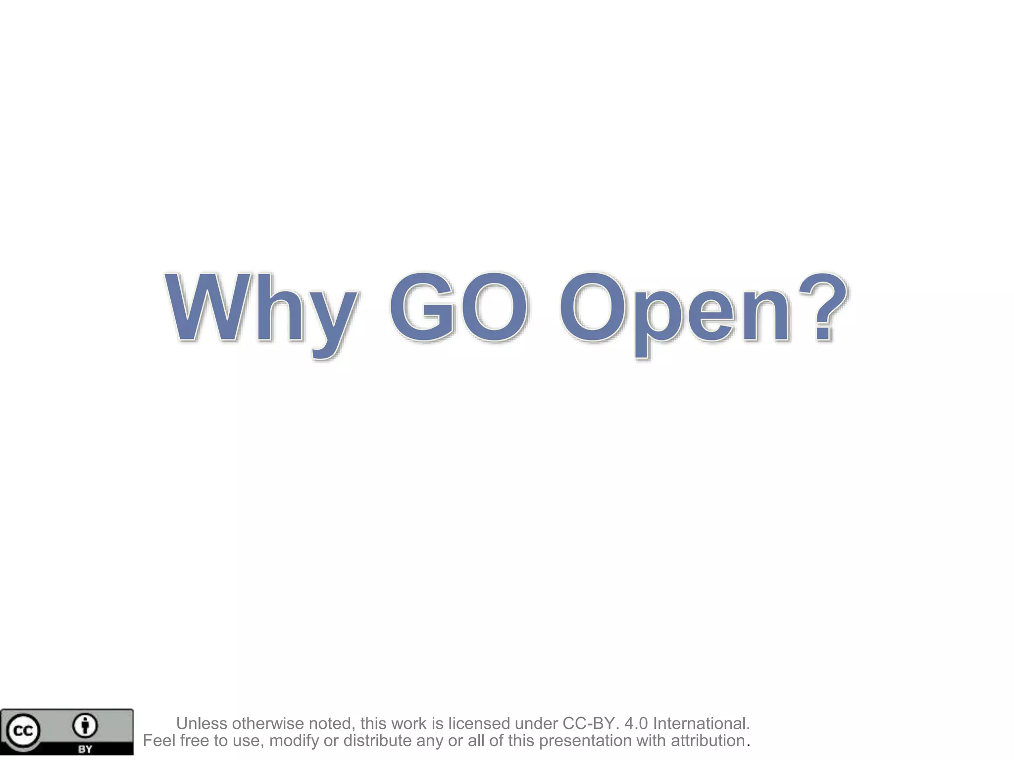 Unless otherwise noted, this work is licensed under CC-BY. 4.0 International.
Feel free to use, modify or distribute any or all of this presentation with attribution.
 