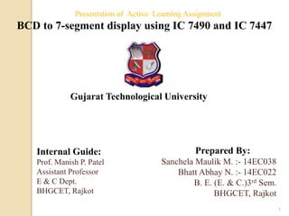 Bcd to 7 segment display | PPTX