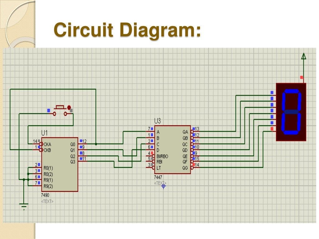Bcd to 7 segment display