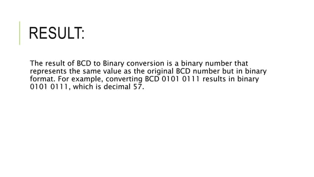 BCD TO BINARY CONVERSION IN DIGITAL LOGIC DESIGN.pptx
