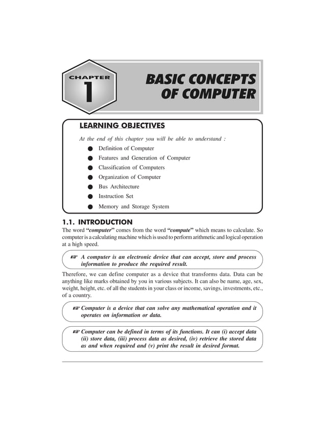 Basics of Computer | PDF