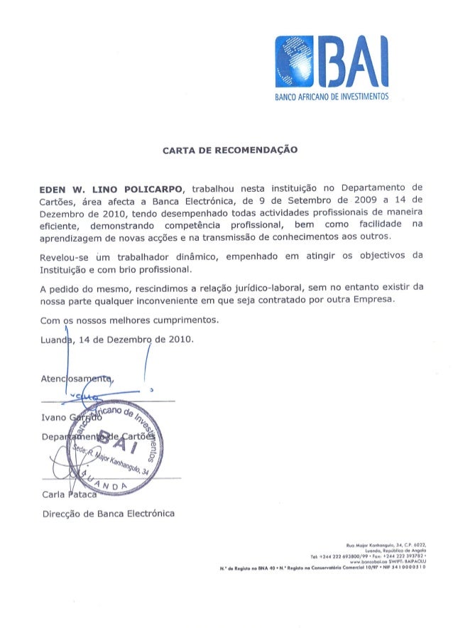 Carta de Recomendação