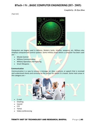 BCE NOTES RGPV - TRINITY INST OF TECH AND RESEARCH BHOPAL (RGTU) | PDF
