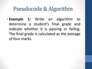 BCE L-2 Algorithms-and-Flowchart-ppt.ppt
