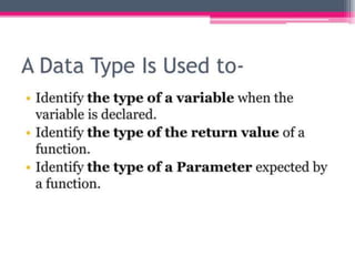 BCE L-4 Data Type In C++.ppt