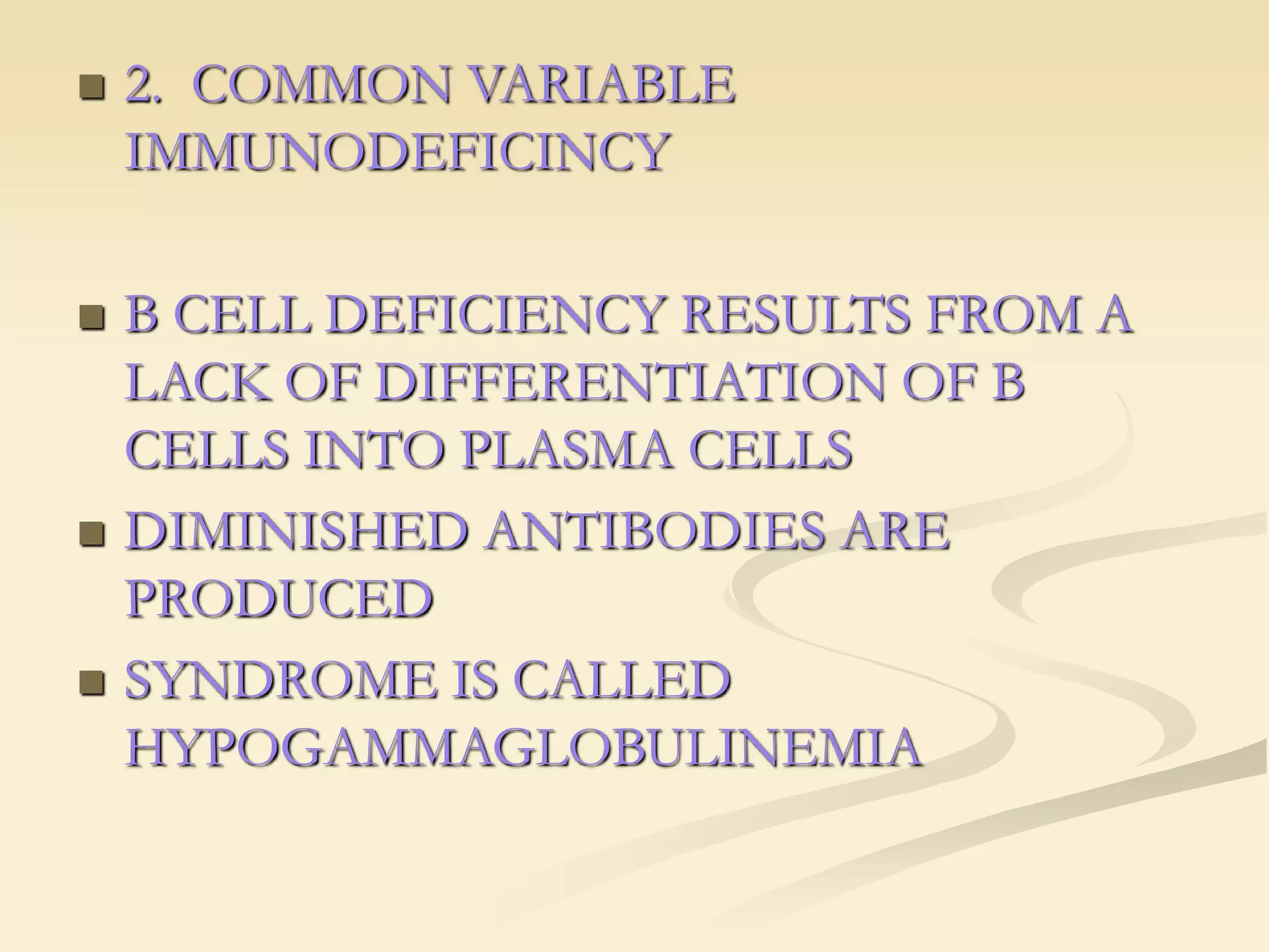 B cell defficincies | PPT