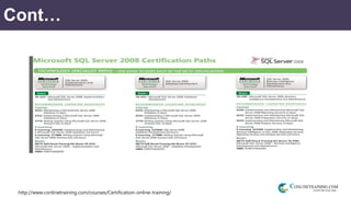 http://www.conlinetraining.com/courses/Certification-online-training/
Cont…
 