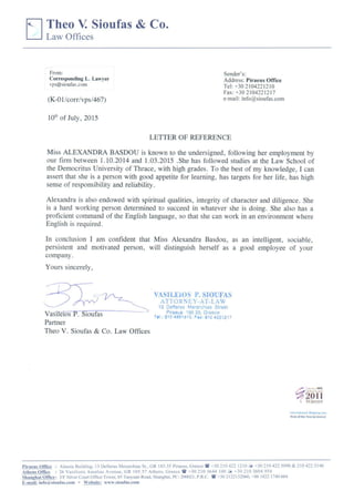 A. Basdou - Reference Letter