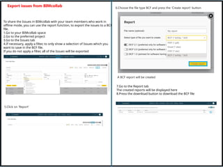 BCF Manager-User manual-Getting started with BCF manager | PPTX