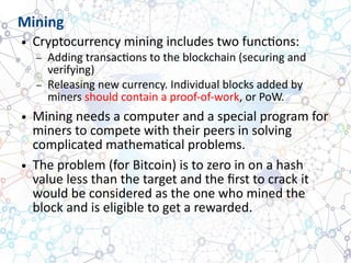 Blockchain and Cryptocurrency for Dummies | PDF