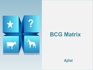 BCG Matrix
Ajilal
 