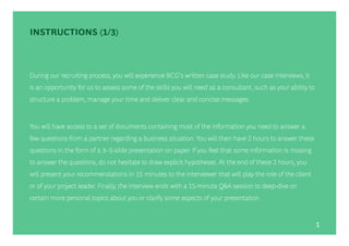 Written Case Example to Apply BCG Example | PDF