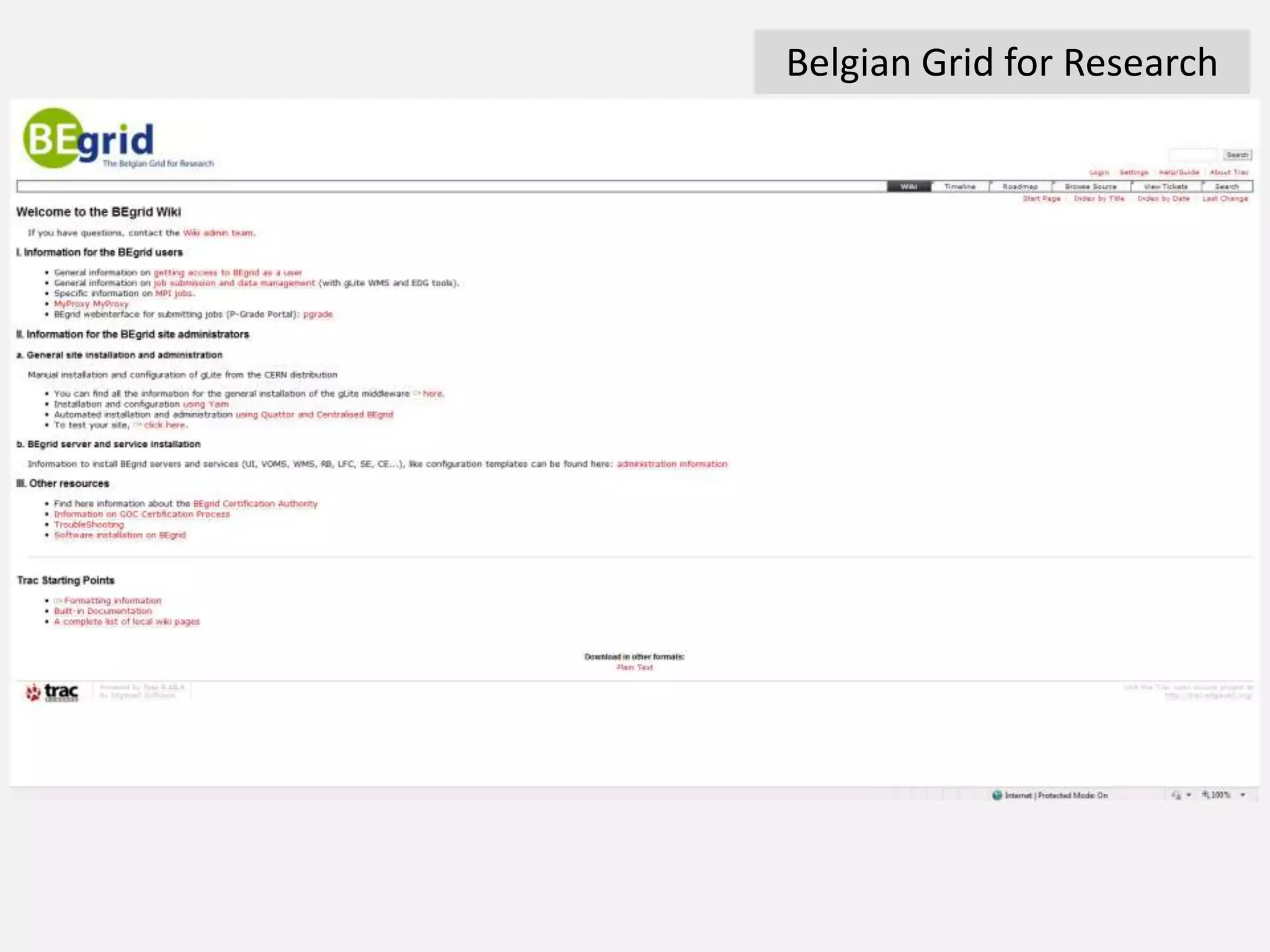 Belgian Grid for Research