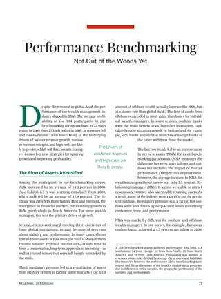 in 2009.3
Revenues and Margins Continued
to Slide
The revenues of benchmarking participants declined by
an average of 7.3 ...
