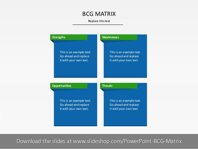 bcg matrix example