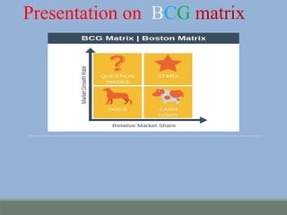Presentation on BCG matrix
 