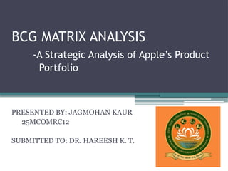 BCG MATRIX ANALYSIS marketing JAGMOHAN KAUR.pptx
