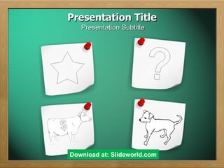 Presentation Title Presentation Subtitle Download at: Slideworld.com 