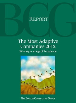 Report


The Most Adaptive
 Companies 2012
Winning in an Age of Turbulence
 