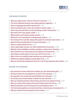 BCG Attorney Search's Top 24 Law Firm Interview Tips | PDF