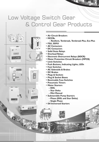 BCH Electric Limited- Complete Product Range Catalogue | PDF