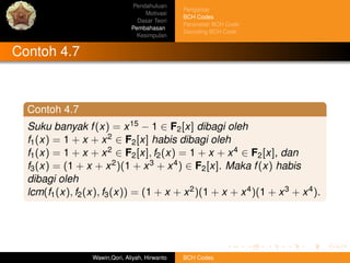 Bch codes final slide | PDF