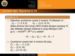 Bch codes final slide | PDF
