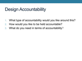 Accountability Design Coaching Skills for Excellence in Leadership | PDF