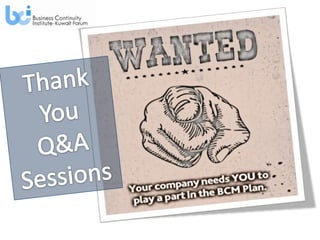 The BCI GPG Presentation @ The BCI 