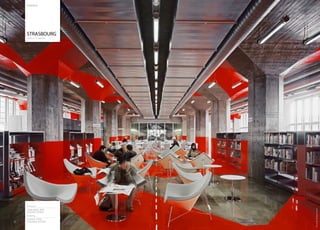 FR AN C E




     STRASBOURG
     PUBLIC LIBRARY




     Architect
     JEAN-MARC IBOS




                       Photo by Philippe Ruault
     & MYRTO VITART
     Shelving
     CLASSIC STEEL
22
22   SHELVING SYSTEM
 