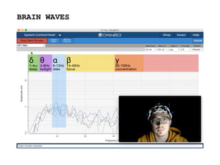 BRAIN WAVES
α 

8-13Hz

relax

β

14-40Hz

focus
γ

30-100Hz

concentration
δ

1-4Hz

sleep
θ

4-8Hz

twilight
https://youtu.be/Blecf5gIisA
 