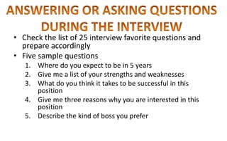 Bc ii chap 19 the job application process - interviews and follow-up ...