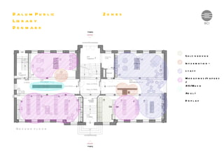 Self-service Information – staff Magazines/papers/ AV/Music Adult Display Ground floor Zones Dalum Public Library Denmark 
