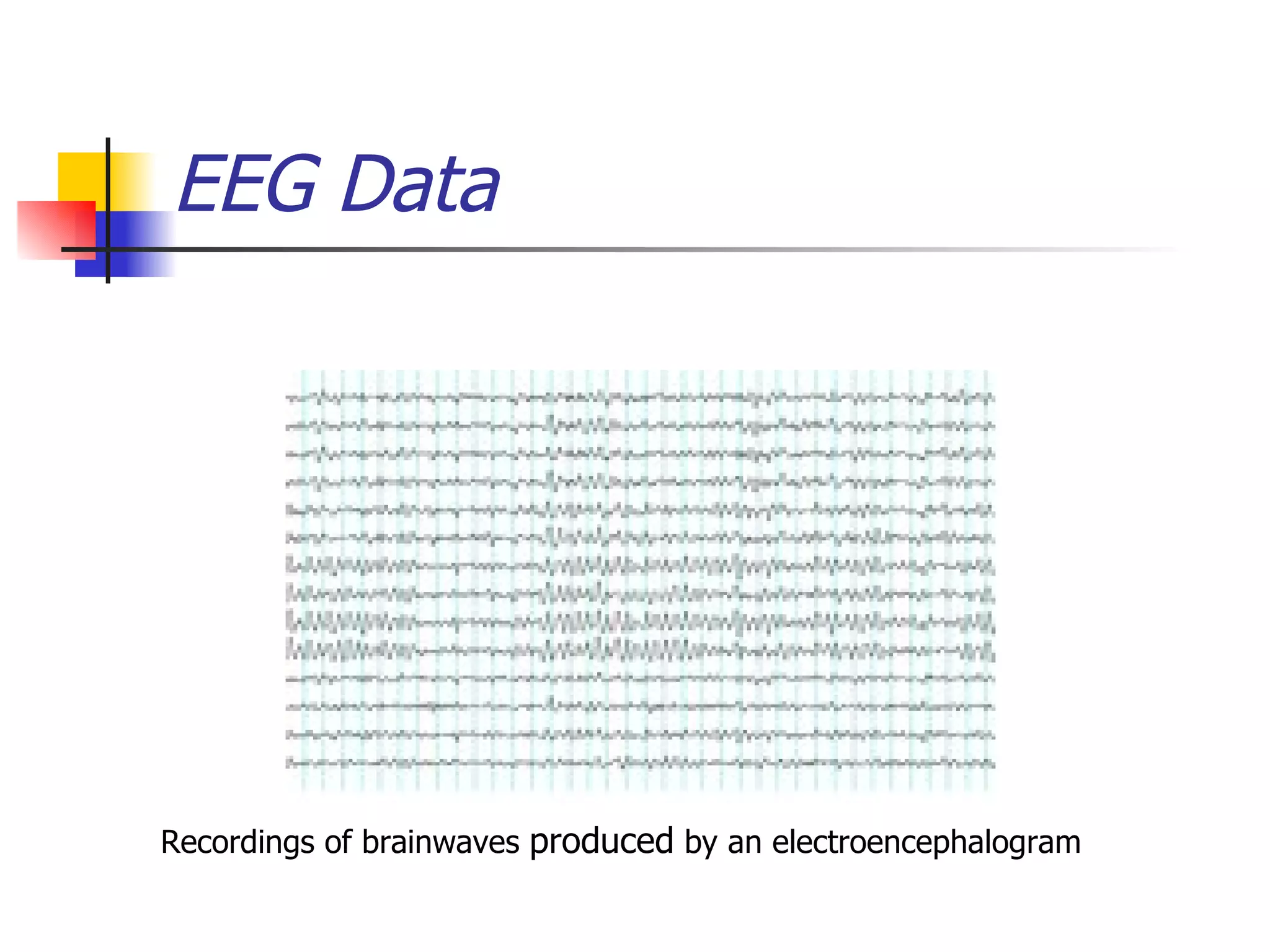 EEG Data Recordings of brainwaves  produced  by an electroencephalogram   