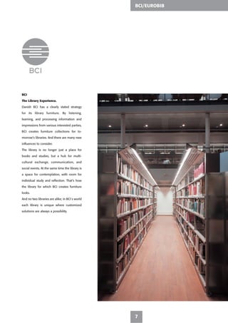 BCI Scandinavian Library Furniture Brochure | PDF