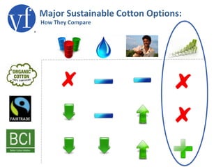 Major Sustainable Cotton Options:
How They Compare
 