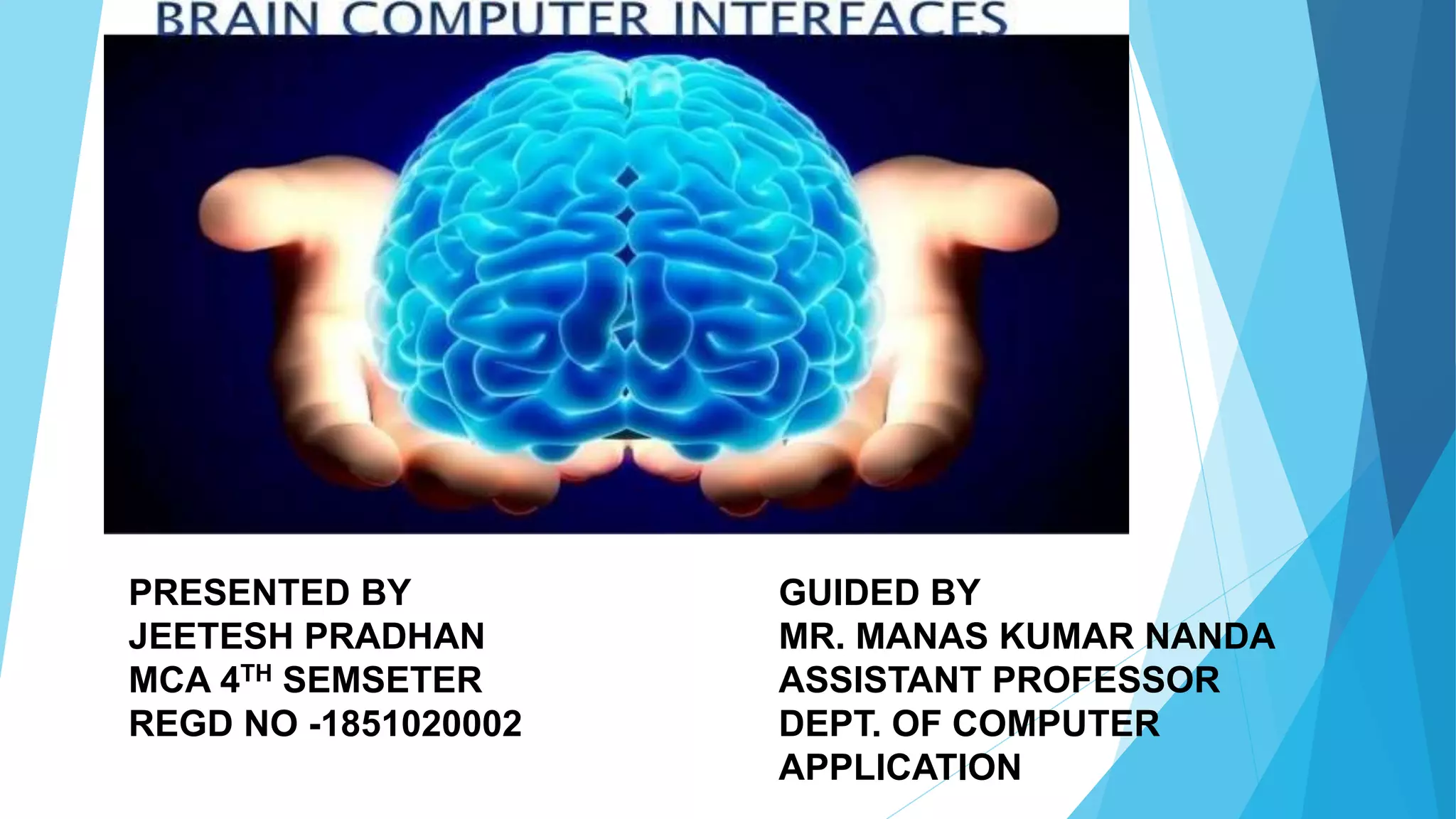PRESENTED BY
JEETESH PRADHAN
MCA 4TH SEMSETER
REGD NO -1851020002
GUIDED BY
MR. MANAS KUMAR NANDA
ASSISTANT PROFESSOR
DEPT. OF COMPUTER
APPLICATION
 