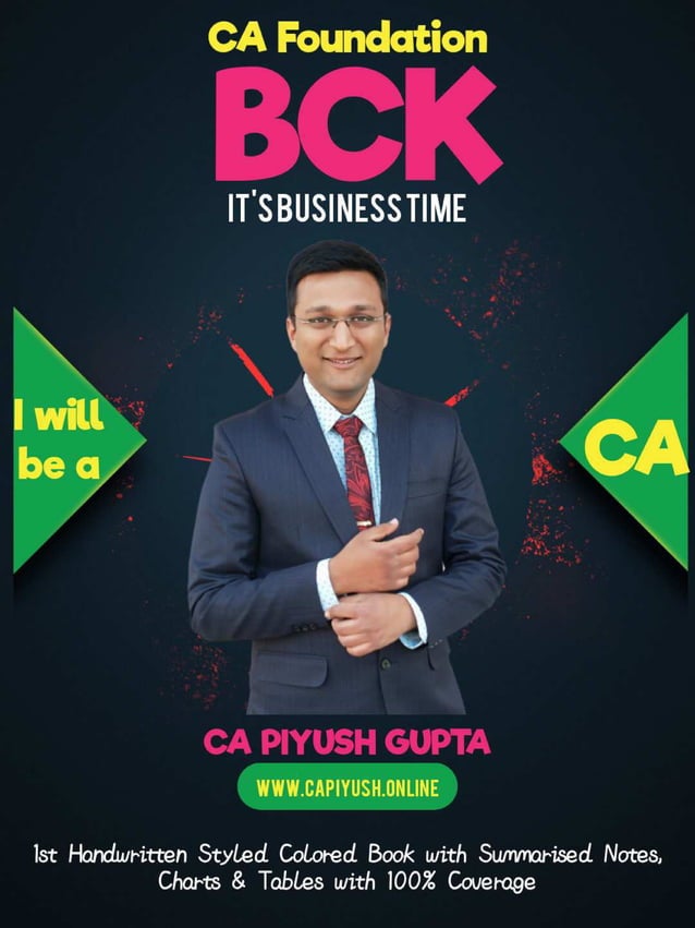 Bck best colored book by ca piyush gupta ca foundation copy PDF