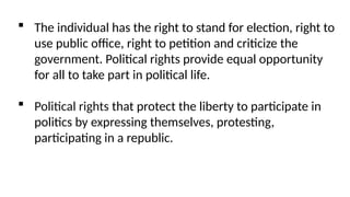 Classification of Human Rights and it's significance | PPTX