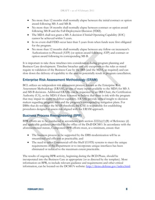 Dod Initial Capabilities Document Example.pdf DoD Business Capability Lifecycle (BCL) Guide (Draft) | PDF