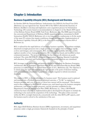 Dod Initial Capabilities Document Example.pdf DoD Business Capability Lifecycle (BCL) Guide (Draft) | PDF