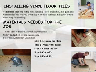different types of flooring