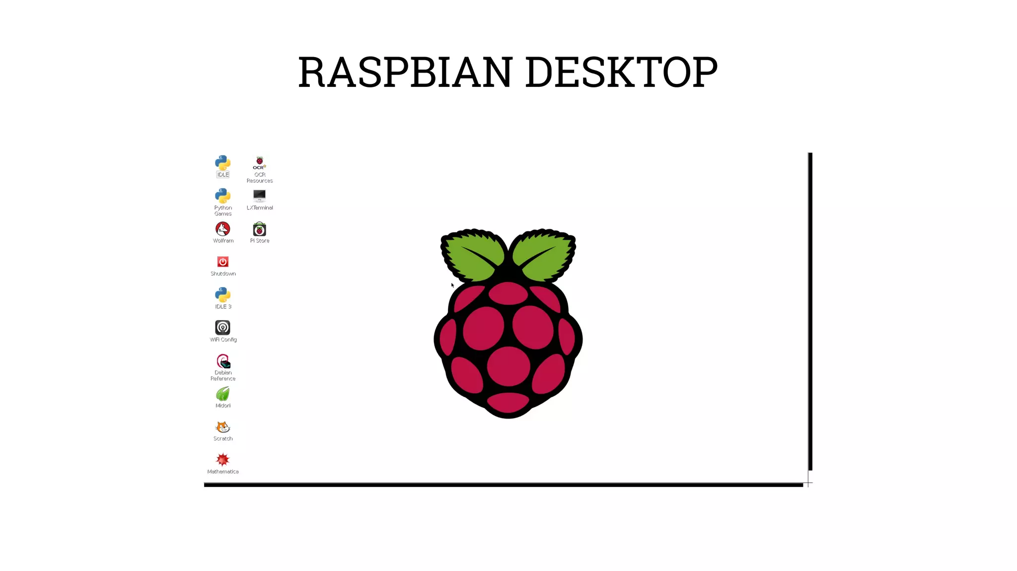 RASPBIAN DESKTOP 
 