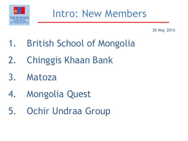 Bcm New Members Introduction May 30