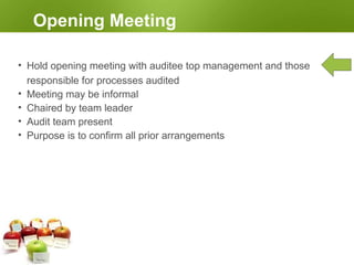 The Audit Triangle
57
Observe
(See what they actually do)
Question
(Ask them what they do)
Check
(Confirm evidence of conduct)
 