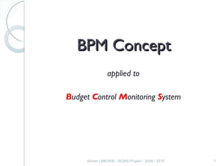 BPM Concept ,[object Object],[object Object]