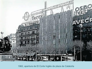 1962, apertura de El Corte Inglés de plaza de Cataluña
 