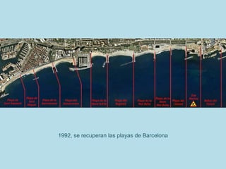 1992, se recuperan las playas de Barcelona
 