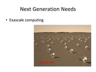 Next Generation Needs Exascale computing 
